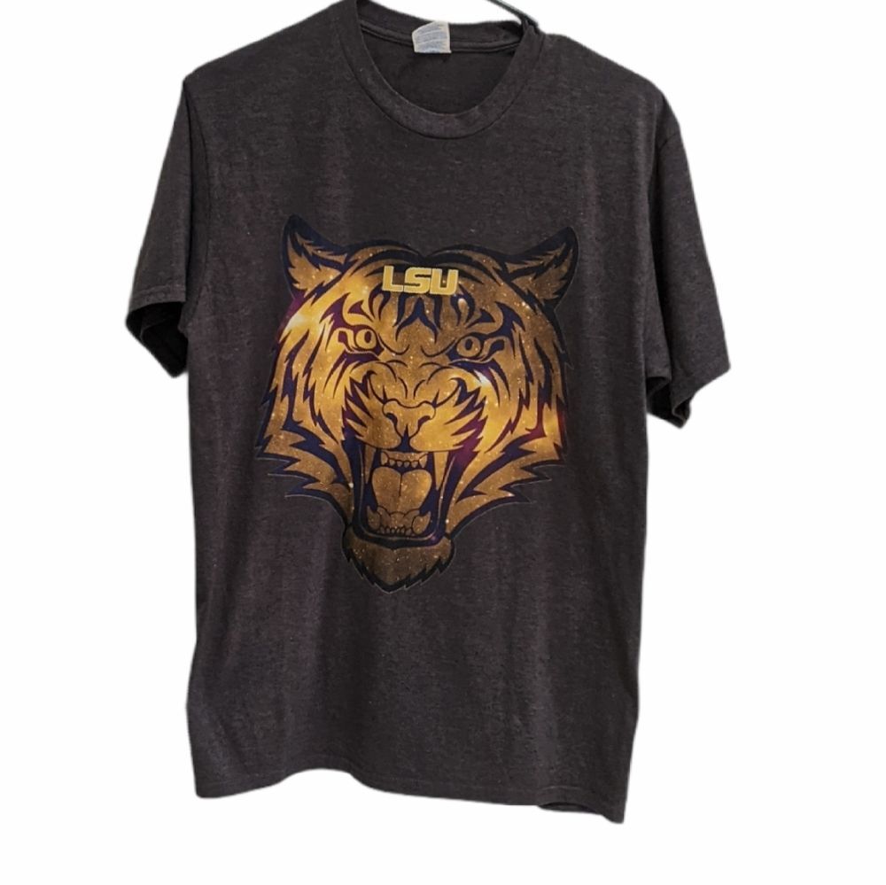 Port & Co LSU Men's Short Sleeve Graphic Tee Size Medium